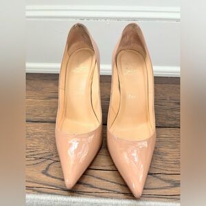 AUTHENTIC CHRISTIAN LOUBOUTIN NUDE DÉCOLLETÉ HEELS IN 36.5/6.5US